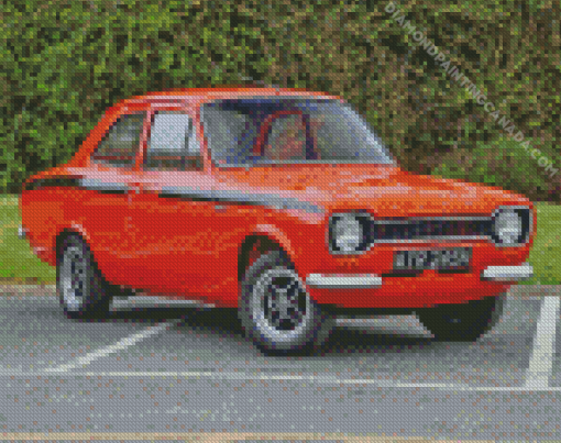 Ford Escort Mexico Car Diamond Painting