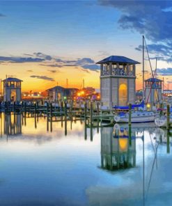 Gulfport Harbor Diamond Painting