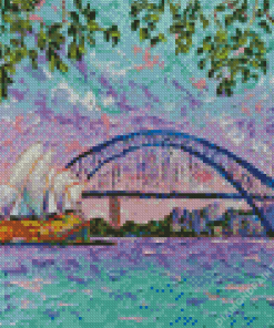 Harbour Bridge Abstract Diamond Painting