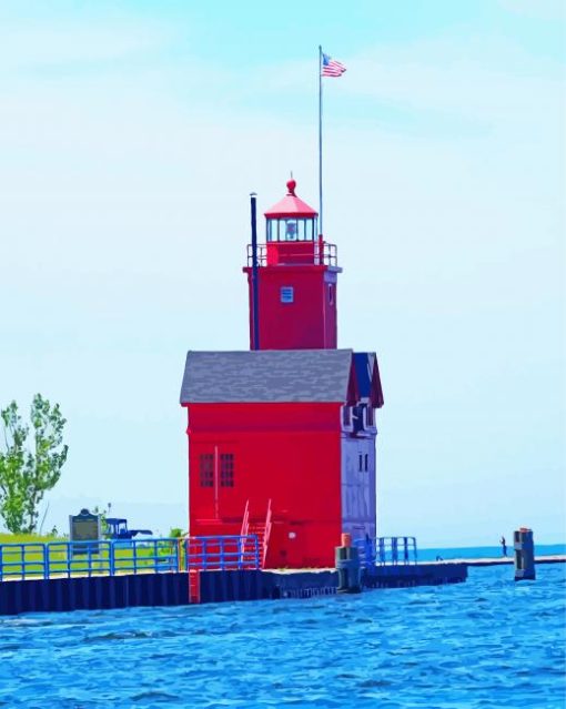 Holland Michigan Lighthouse Diamond Painting