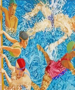 In Swimming Pool Art Diamond Painting