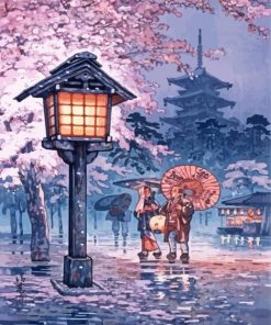 Japanese Rainy Day Art Diamond Painting