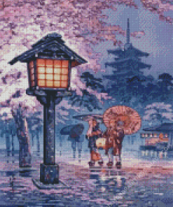 Japanese Rainy Day Art Diamond Painting