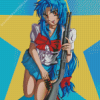 Kaname Chidori Full Metal Panic Diamond Painting