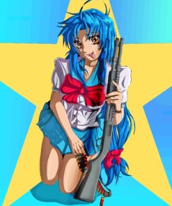 Kaname Chidori Full Metal Panic Diamond Painting