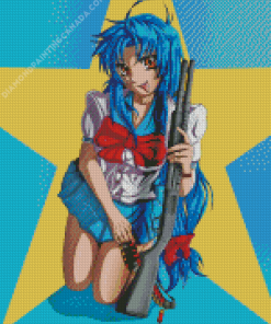 Kaname Chidori Full Metal Panic Diamond Painting