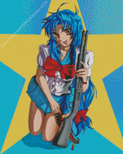 Kaname Chidori Full Metal Panic Diamond Painting