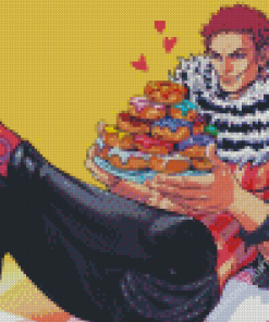 Katakuri Eating Donuts Diamond Painting