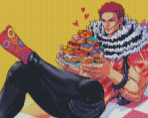 Katakuri Eating Donuts Diamond Painting