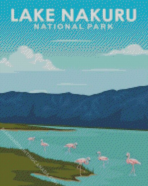 Lake Nakuru Poster Art Diamond Painting