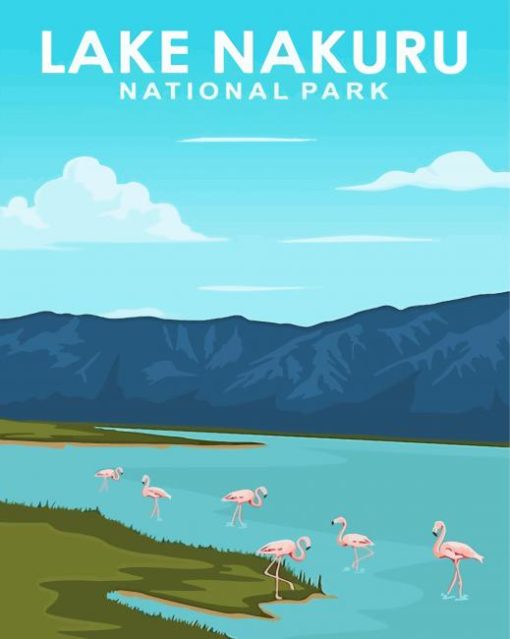 Lake Nakuru Poster Art Diamond Painting