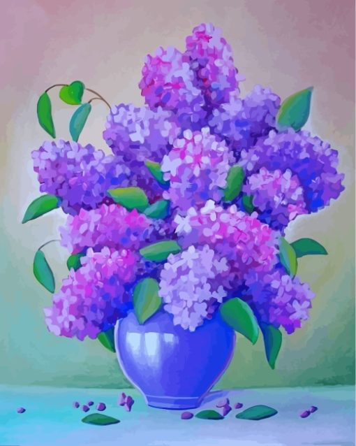 Lilac Vase Still Life Diamond Painting