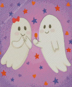 Lovely Halloween Ghosts Diamond Painting