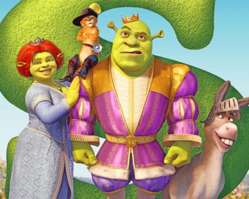 MOH Shrek And Fiona Diamond Painting