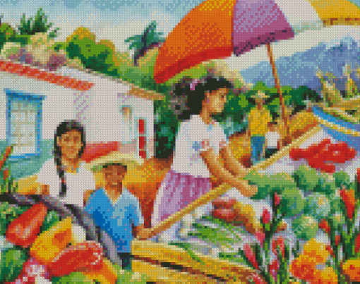 Mexican Market Diamond Painting