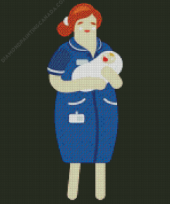 Midwife And Baby Diamond Painting