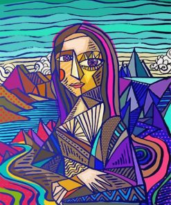 Mona Lisa Abstract Art Diamond Painting