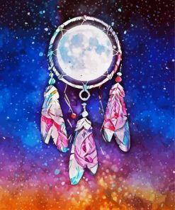 Moon Dreamcatcher Diamond Painting