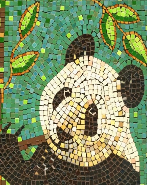 Mosaic Panda Diamond Painting