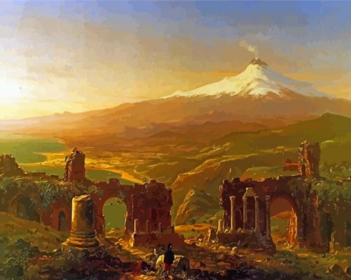 Mount Etna Art Diamond Painting