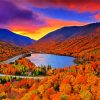 Mountain Trails Autumn Landscape Diamond Painting