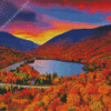 Mountain Trails Autumn Landscape Diamond Painting