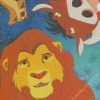 Mufasa And Timon And Pumba Diamond Painting