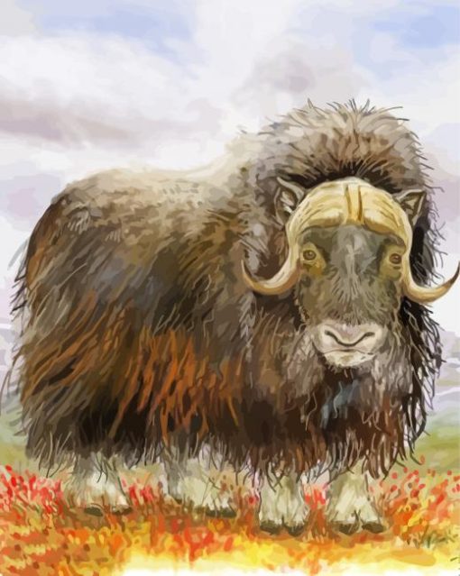 Musk Ox Art Diamond Painting