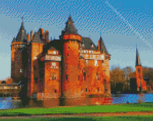 Netherlands Castle De Haar Diamond Painting