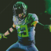 Oregon Ducks Player Diamond Painting