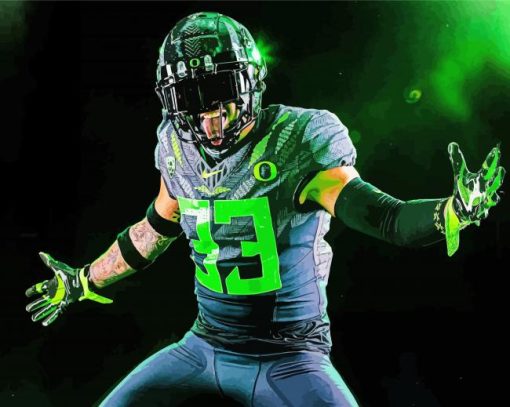 Oregon Ducks Player Diamond Painting