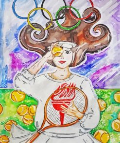 Olympiad Tennis Diamond Painting