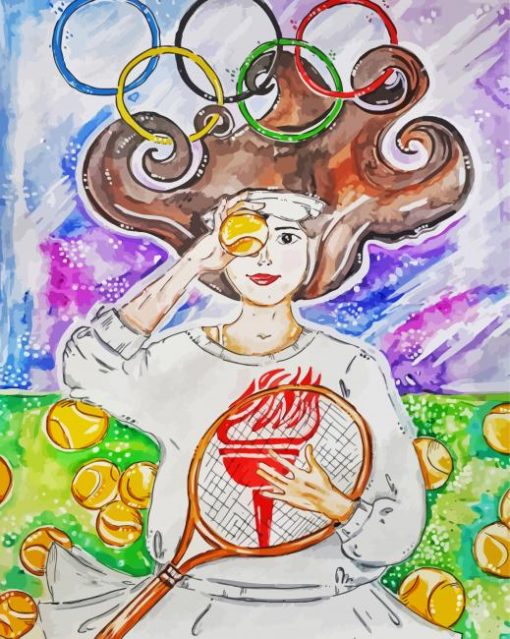 Olympiad Tennis Diamond Painting