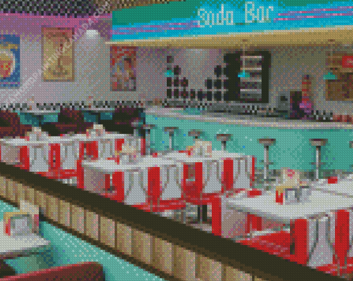 Retro Diner 50S Diamond Painting