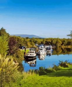 River Boats In Leitrim Diamond Painting