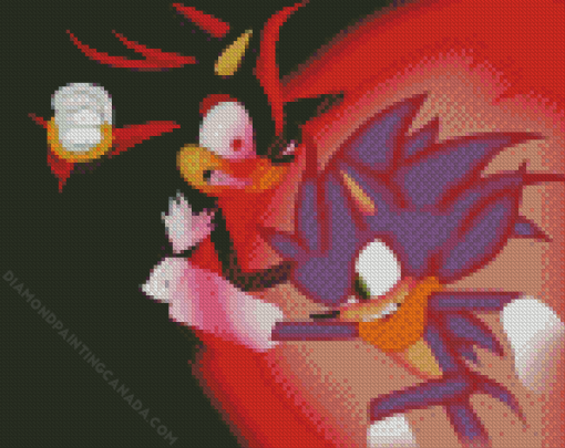 Sonic And Shadow Diamond Painting