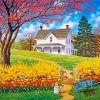 Spring Farm House Diamond Painting