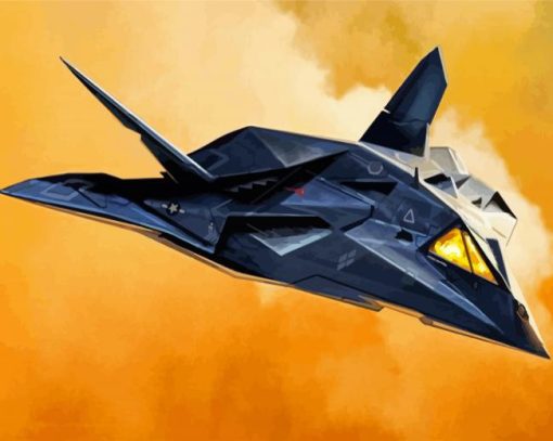 Stealth Bomber Aircraft Diamond Painting