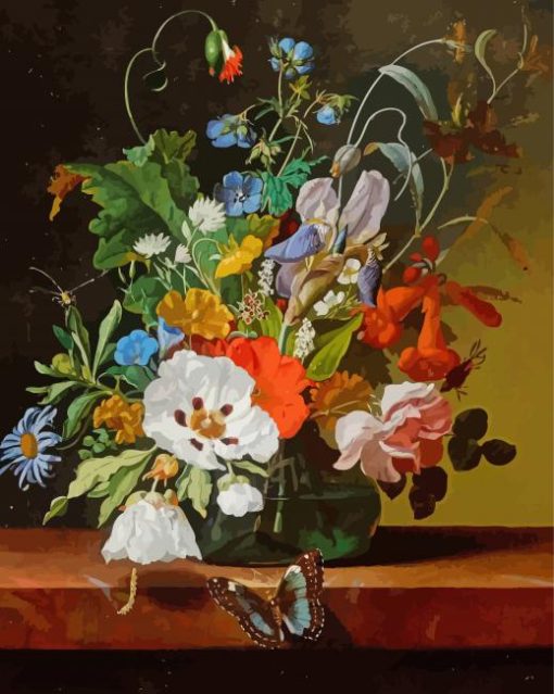 Still Life With Flowers By Rachel Ruysch Diamond Painting