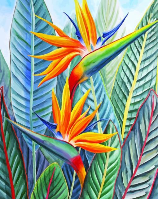 Strelitzia Bird Of Paradise Diamond Painting