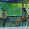 The Garden Of Words Anime Diamond Painting