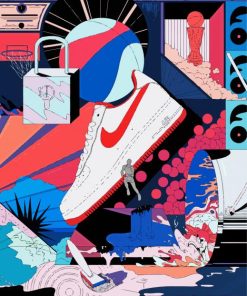 The Nike Air Force Art Diamond Painting