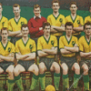 Vintage Norwich City Players Diamond Painting