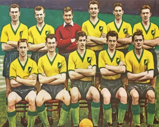 Vintage Norwich City Players Diamond Painting