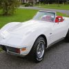 Vintage White Chevy Stingray Diamond Painting