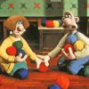 Wallace And Gromit Modeling Hearts Diamond Painting