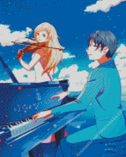 Your Lie In April Poster Diamond Painting