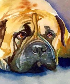 Aesthetic Bullmastiff Dog Diamond Painting