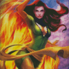 Aesthetic Jean Grey Diamond Painting