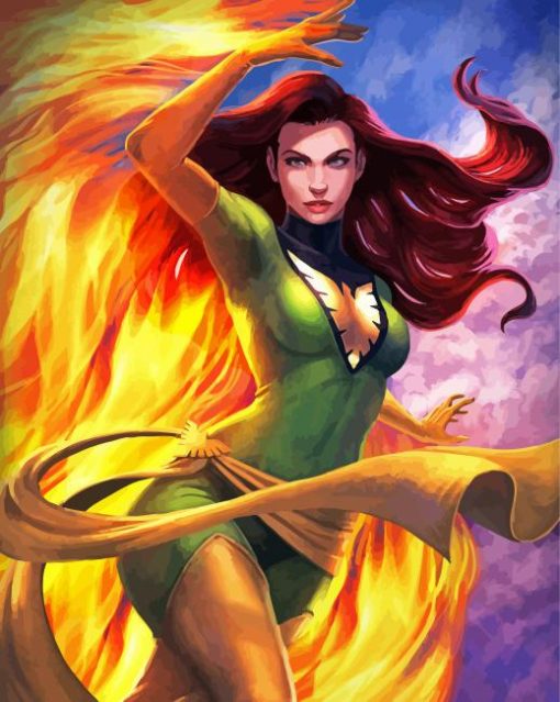 Aesthetic Jean Grey Diamond Painting